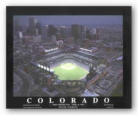 artworkforless.com Denver, Colorado - Coors Field by Mike Smith - 22 x 28 inches - Fine Art Print/Poster