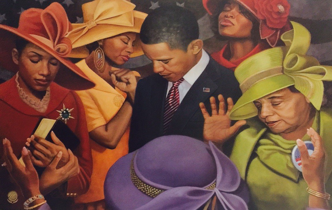 Citizens United (President Obama - Religious/Church) Wall Décor Picture 24x36 Henry Lee Battle Art Prints with Framing Options