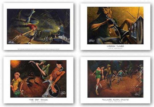 Image Conscious Bounce, Rock, Skate! - B-Girl - Urban Tunes - The Get Down Set by David Garibaldi 9.5"x6.25"