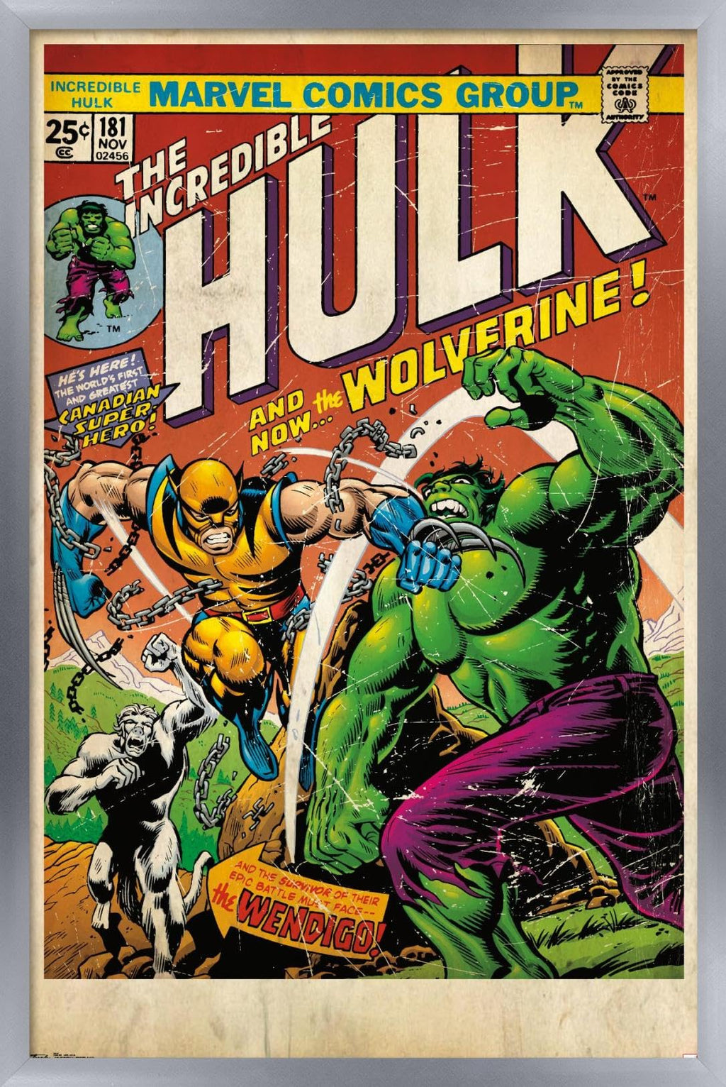 Trends International 24X36 Marvel Comics - Wolverine - Cover Wall Poster