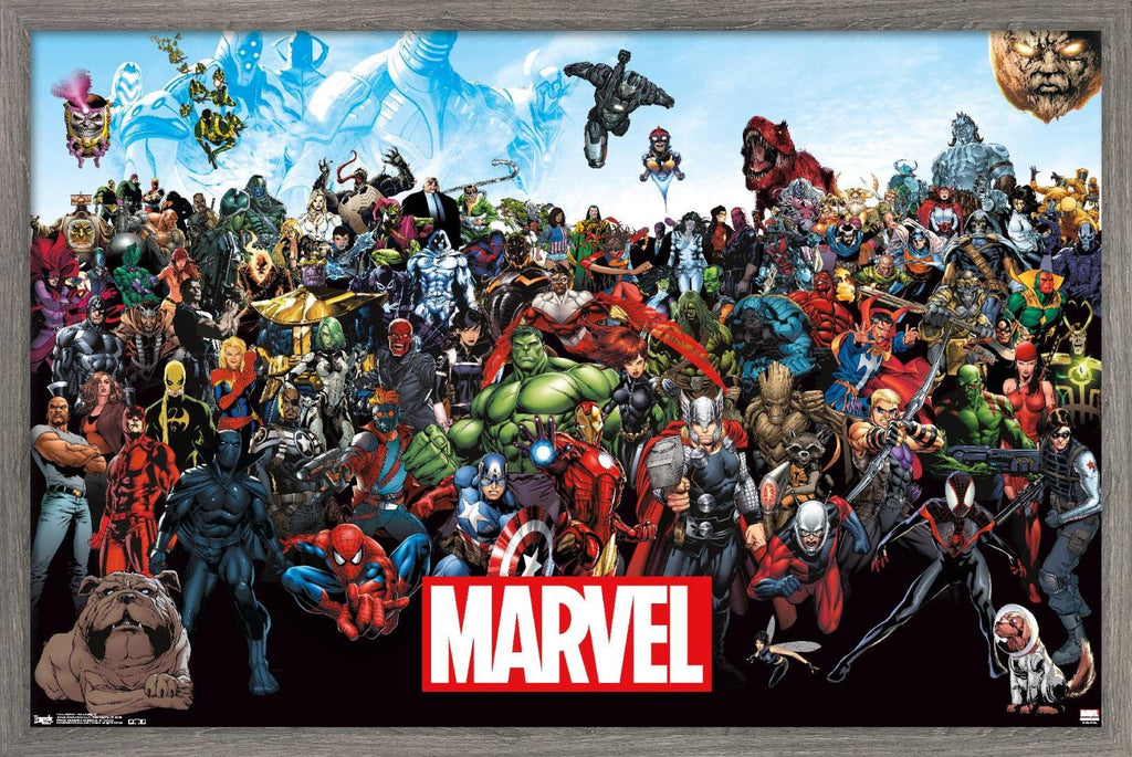 Marvel Comics The Marvel Lineup Wall Poster