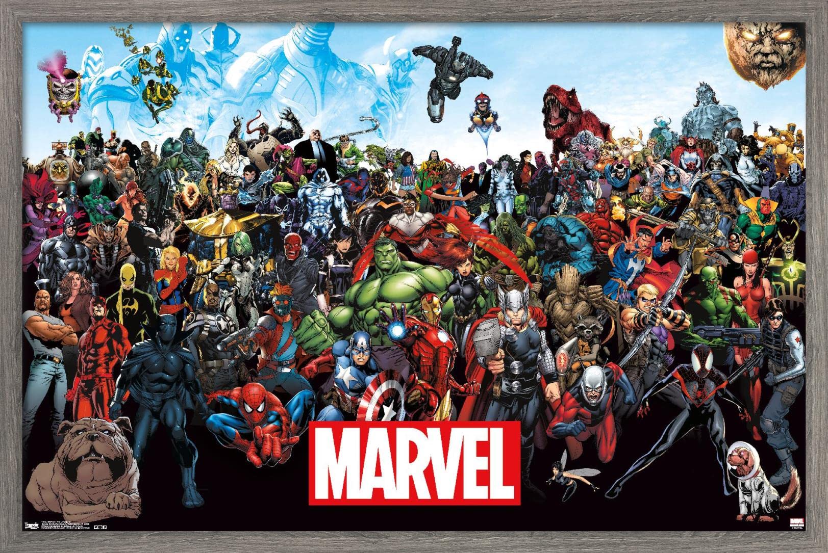 Marvel Comics The Marvel Lineup Wall Poster