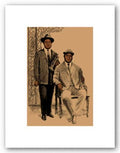 Bruce Teleky Louis and Joe - Signed Giclee by Clifford Faust 12"x8" Art Print Poster