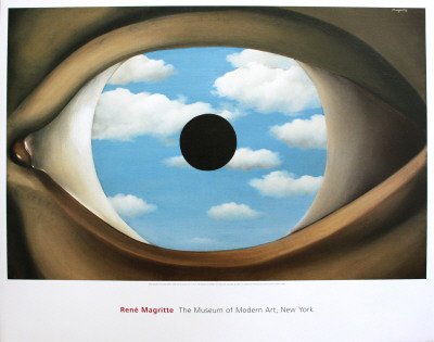 The False Mirror Poster Print by Rene Magritte (33 x 26)