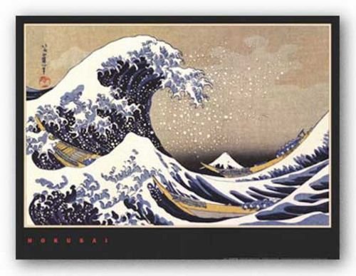 Bruce Teleky The Great Wave by Katsushika Hokusai 29.75"x19.75" Art Print Poster