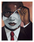 Face Reality - Male by Laurie Cooper. Size 25.00 X 20.00 Art Poster Print