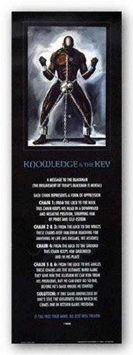 Knowledge is the Key (Statement Edition) by Kevin A. Williams (WAK) 36"x12" Art Print Poster