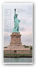 Bruce Teleky Statue of Liberty Architecture by Phil Maier 24"x12" Art Print Poster