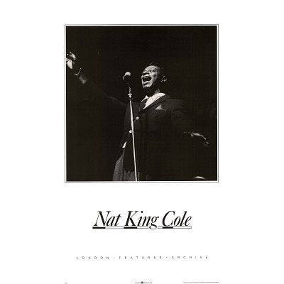 (20x28) Nat King Cole Singing Music Poster Print