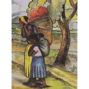 Flower Vendor With Child - Poster by Diego Rivera (20 x 26)