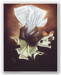 Pages or Wages by Edwin Lester 9.75"x7.75" Art Print Poster
