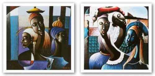 Trilogy of Expression I * by Shubert Denis - 24 x 23 3/4 inches - Fine Art Print / Poster