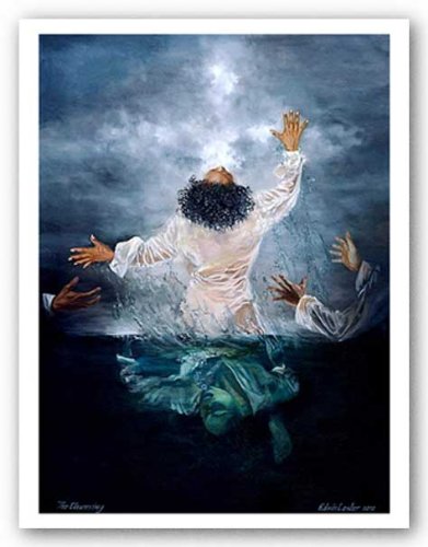 The Cleansing - Hand Titled and Signed by Edwin Lester 24"x32" Art Print Poster African-American