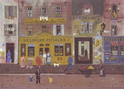 Bruce Teleky Les Ballons Rouges - au Moulin de Paris by Michel Delacroix 12.375"x17.25" Art Print Poster
