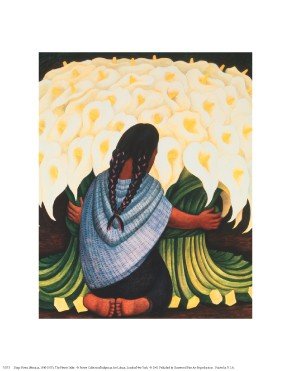 Flower Seller - Poster by Diego Rivera (11x14)