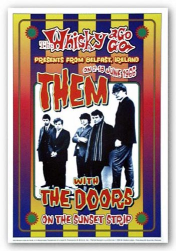 Them (w/Van Morrison) & The Doors, 1966: Whisky-A-Go-Go, Los Angeles, Art Poster by Dennis Loren