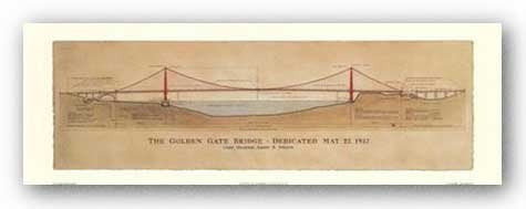 Golden Gate Bridge by Craig Holmes 10.25"x33.5" Art Print Poster