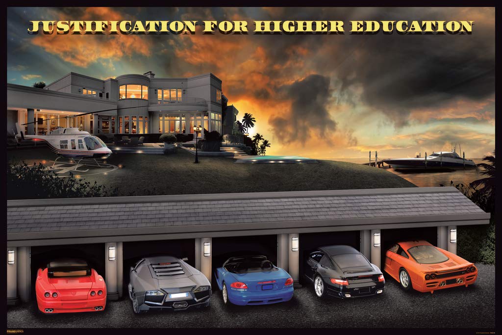 Pyramid Justification for Higher Education Poster Print