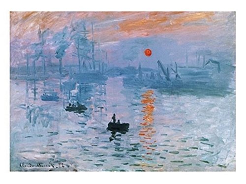 Impression: Soleil Levant by Claude Monet - 23 1/2 x 31 1/2 inches - Fine Art Print / Poster