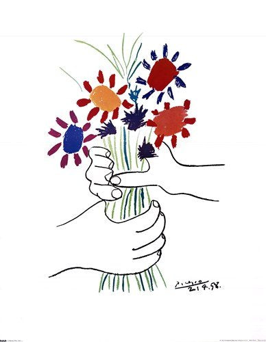 Bouquet With Hands - Poster by Pablo Picasso (24 x 30)