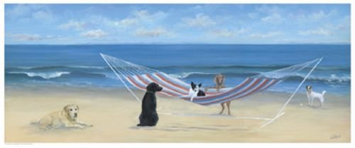 Hammock Tails by Carol Saxe 20"x10" Art Print Poster