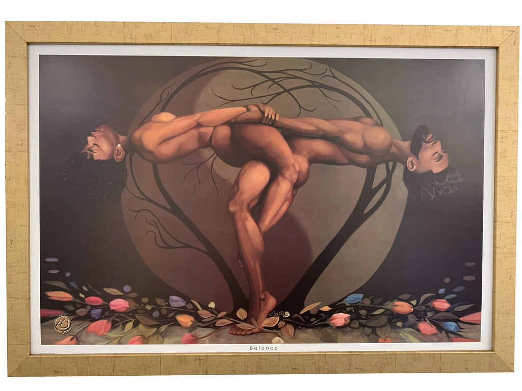 Balance Artist Henry LEE Battle 24x36 Black Art Print Poster African-American
