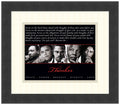 Framed Art Print, 'Thinker (Quintet): Peace, Power, Respect, Dignity, Love': Outer Size 15 x 13"