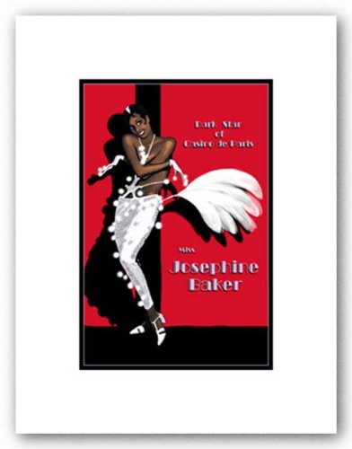 Bruce Teleky Josephine Baker - Signed Giclee by Clifford Faust 12"x8" Art Print Poster