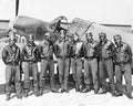 Tuskegee Airmen Posed with P-40 Warhawk, 1945 Poster Print by McMahan Photo Archive (10 x 8)