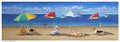 Umbrella Paws (Dogs on The Beach) by Carol Saxe 18x6 Art Print Poster Wall Decor