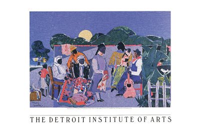 Quilting Time Art Poster Print by Romare Bearden, 36x24