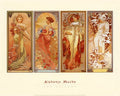 Les Saisons, 1900 by Alphonse Mucha - 15 3/4 x 19 3/4 inches - Fine Art Print / Poster