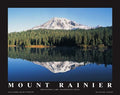 Mount Rainier, Reflection Lake, Washingt - Poster by Mike Smith (28 x 22)