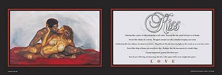 Kiss (statement) artist: WAK 36x12