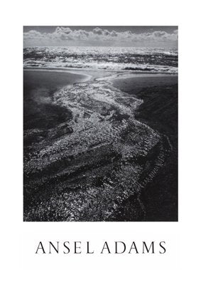 Stream Sea Clouds Rodeo Lagoon Marin County Cali. 1962 Poster Ansel Adams 25X36