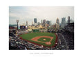 PNC Park, Pittsburgh Art Poster Print by Ira Rosen, 19x13