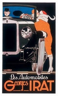 Art Poster Print - Les Automobiles Georges Irat - Artist: Rene Vincent - Poster Size: 22 X 36 inches