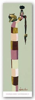 Waterbearer II by Maurice Evans 10.5"x32" Art Print Poster African-American