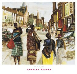 Barewalls Lenox at 136th, Art Poster by Charles Rucker