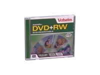 Verbatim DVD+RW 4.7GB Branded with Jewel Compat. with HP & Dell DVD+RW (1-Pack)