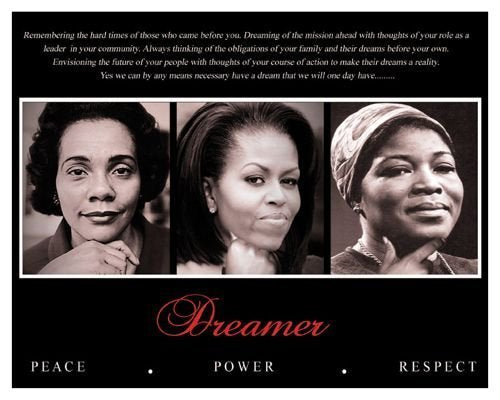 Dreamer (Trio): Peace, Power, Respect (Coretta Scott King, Michelle Obama, Betty Shabazz) by Bruce Teleky