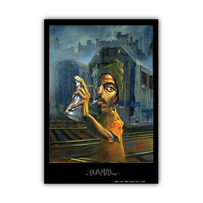 (24x34) Justin BUA 420 art Print POSTER urban NYC RARE graffiti