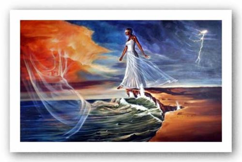 Step Out On Faith by Kevin Williams (WAK) 12"x20" Art Print Poster African-American