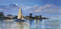 Racing with the Moon by Jacqueline Penney - 19 1/2 x 35 inches - Fine Art Print / Poster