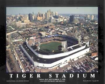 Tiger Stadium - Detroit, Michigan by Mike Smith - 22 x 28 inches - Fine Art Print / Poster