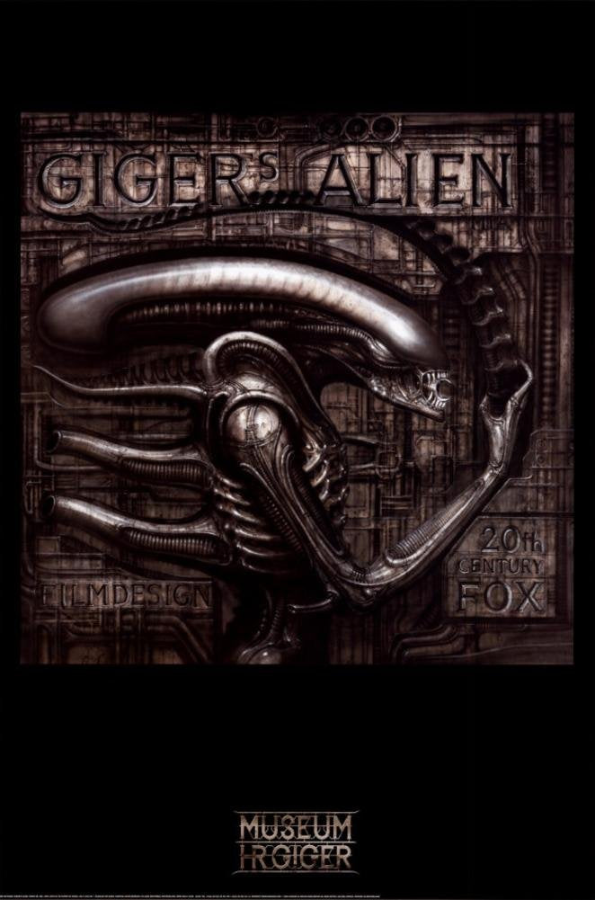 Giger's Alien Poster by H. R. Giger 24 x 36in