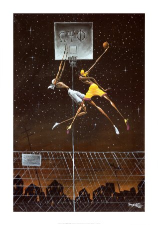 Omega Fly Dunk Art Poster Print by Frank Morrison, 24x34