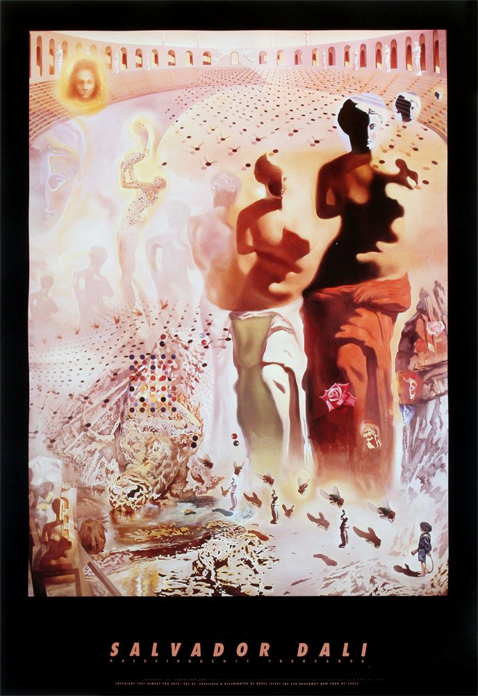 Bruce Teleky Hallucinogenic Torreador by Salvador Dali Art Print Poster (21 1/2 x 31 1/4")