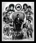The Black Panther Party for Self Defense by Wishum Gregory (28x24 inches - Framed Art Print - Black Frame)