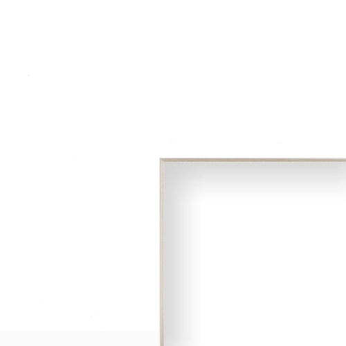 10x16 Inch Matting for Picture Frame, White with Cream Core and Opening for a 6x12 Inch Photo/Print/Picture (B222MAT)